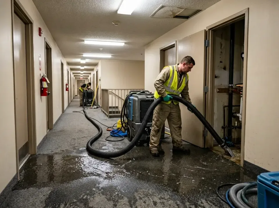 multi-unit-apartment-hallway-f-005 — frequently asked questions, Emergency Burst Pipe Water Extraction & Removal in Caseyvil…